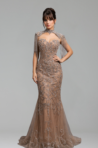 Tassel Beaded Mermaid Dress