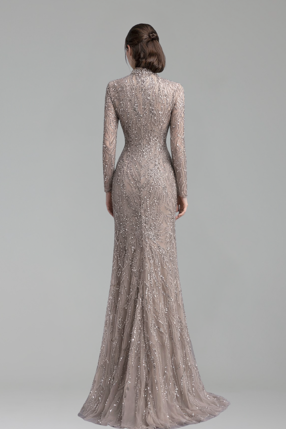 Beaded Mermaid Gown - LAROSABRIDE