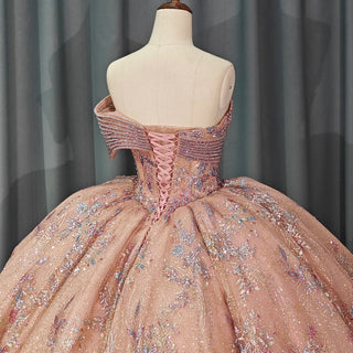 Shiny Sweetheart Empire Quinceañera Dress