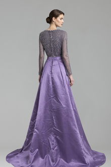 Pearl Beaded Mermaid Dress with Overskirt-Larosabride