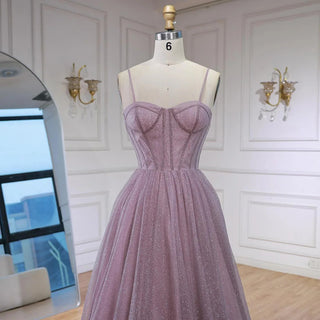 Dusty-Lilac Sparkle Gown