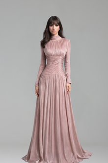 Corset Long Evening Dress With Cape - LAROSABRIDE
