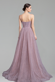 Dusty-Lilac Sparkle Gown-Larosabride