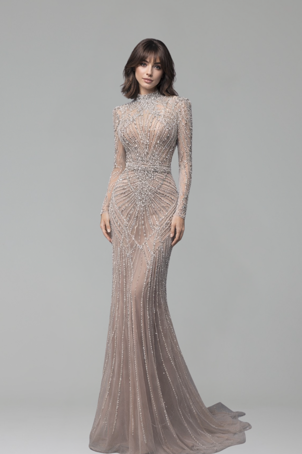 Modest Muslim Caramel Pink High - LAROSABRIDE