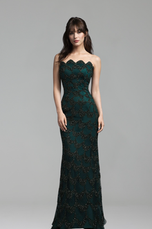 Elegant Green Mermaid Dress - LAROSABRIDE