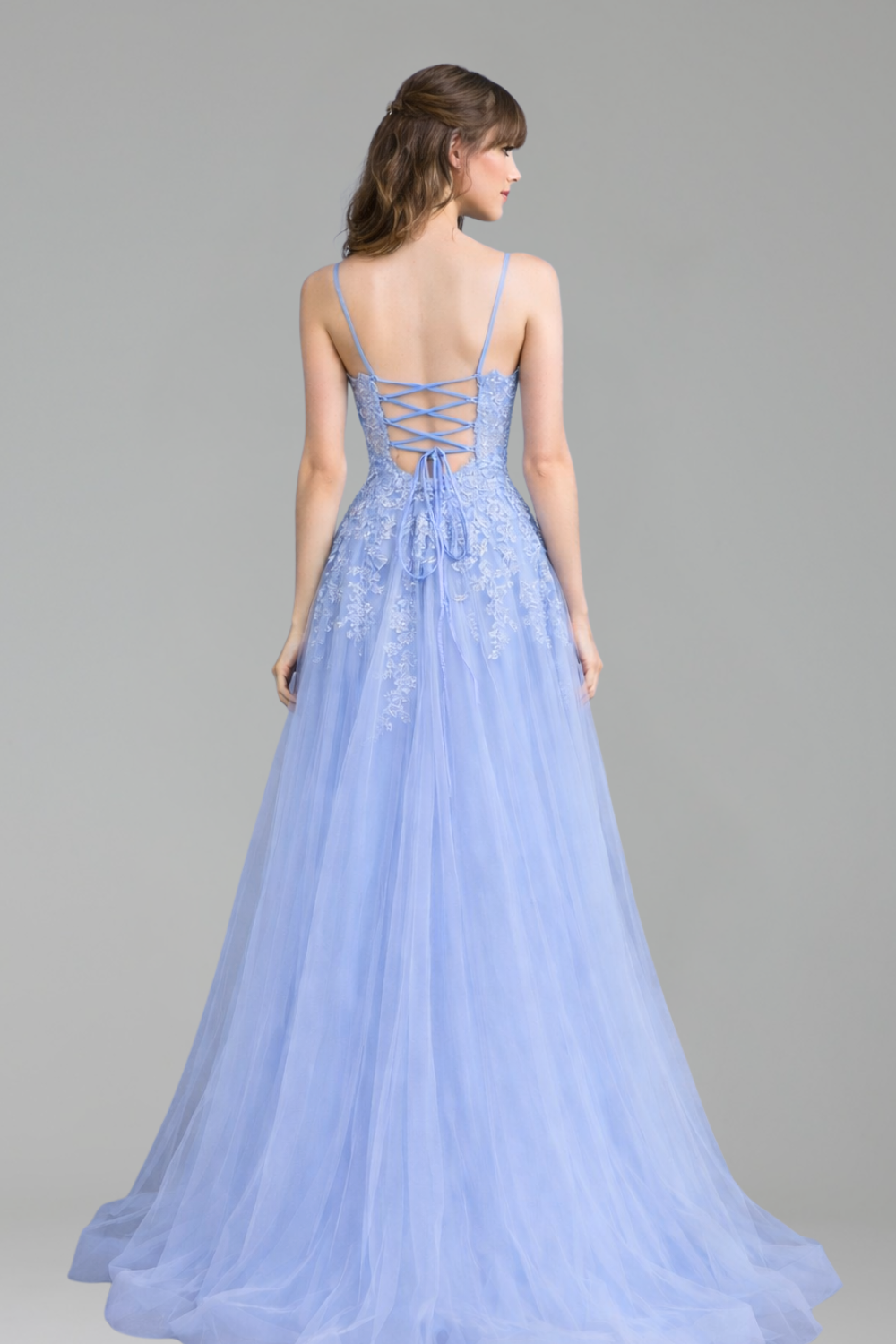 Dress with Spaghetti Straps - LAROSABRIDE