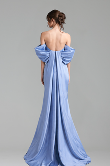 Crystal Beaded Mermaid Dress - LAROSABRIDE
