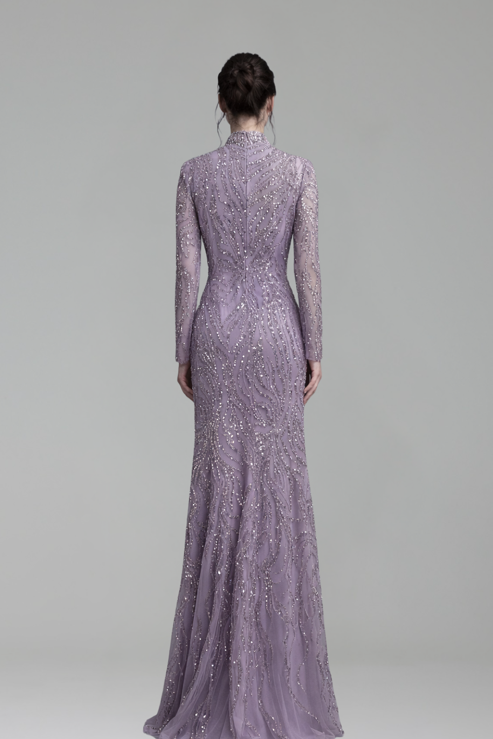 Luxury Silver Nude Beaded Arabic - LAROSABRIDE
