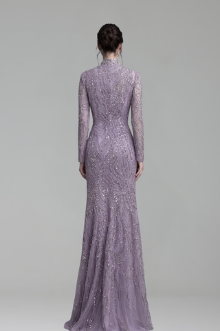 Luxury Silver Nude Beaded Arabic - LAROSABRIDE