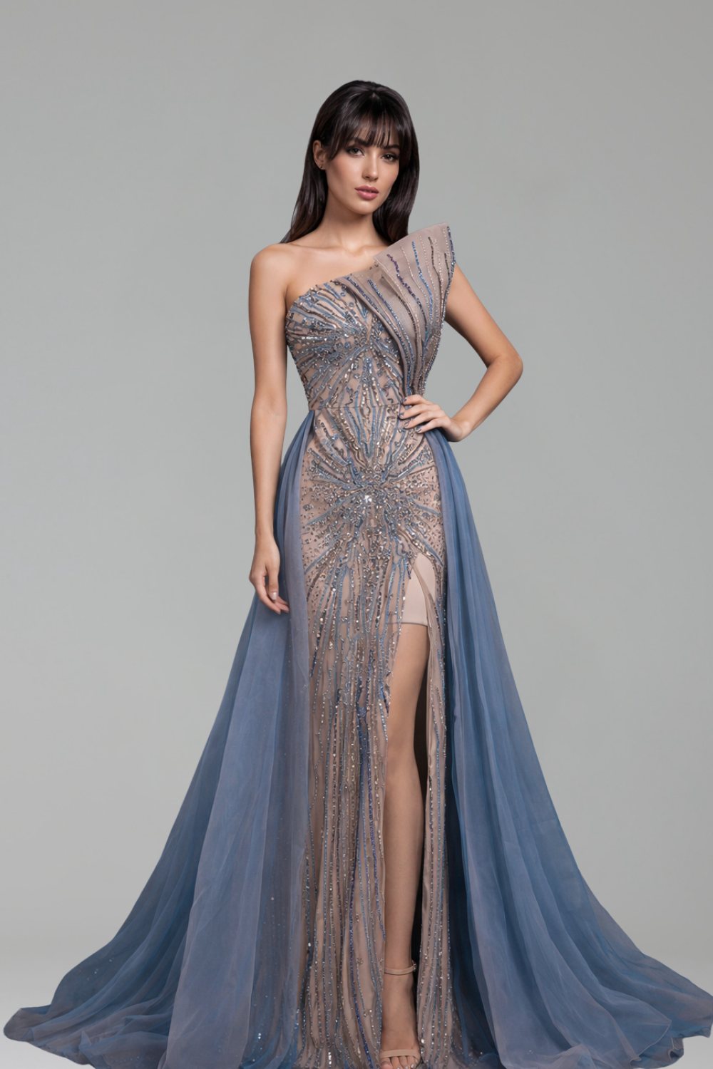 Celestial Blue Gown - LAROSABRIDE