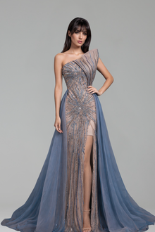 Celestial Blue Gown - LAROSABRIDE