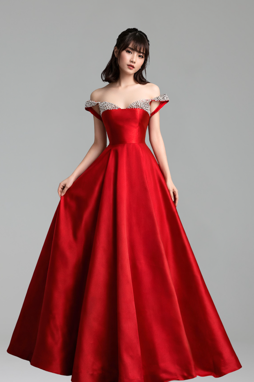 A Line Prom Dress Spaghetti Strap - LAROSABRIDE