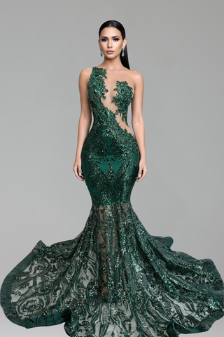 Asymmetric Illusion Applique Mermaid