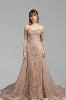 Beaded Mermaid Dress - LAROSABRIDE