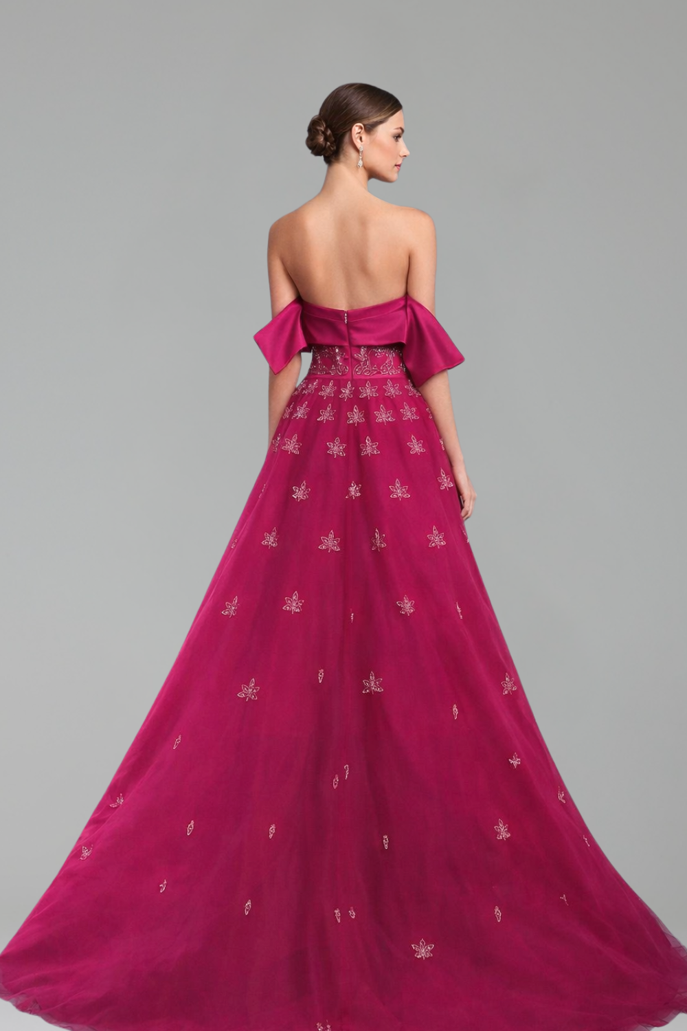 Embellished Yellow A-Line Gown-Larosabride