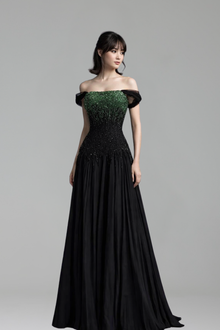 Strapless Beaded Mermaid Evening Gown - LAROSABRIDE