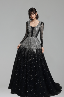 Midnight Mirror Gown - LAROSABRIDE