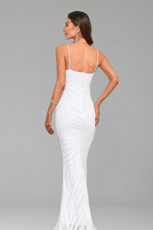 Sequin Strap Maxi Dress-Larosabride