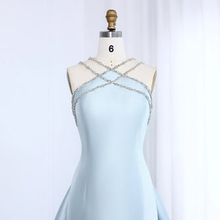 Ships in 2 to 5 Days -Satin Gown with Side Train