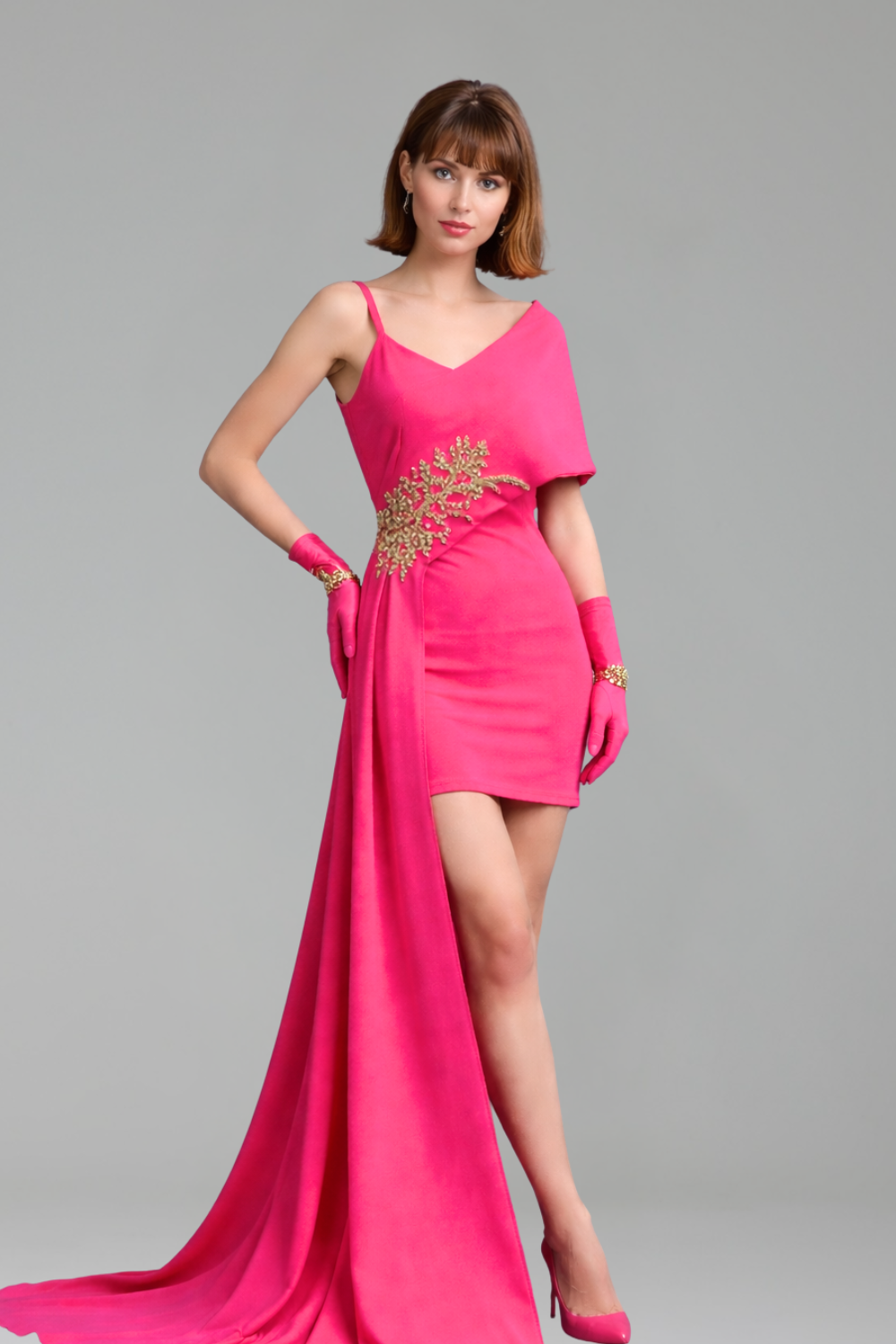 Pink Minimal Bodycon Dress - LAROSABRIDE