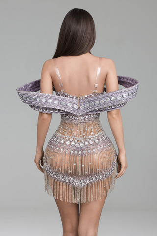 Crystal Sculpted Shoulder Mini