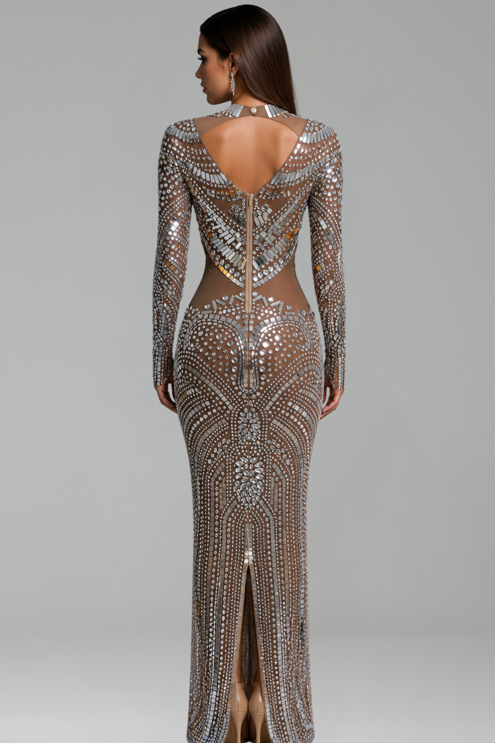 Full Crystal Gown - LAROSABRIDE