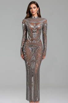 Full Crystal Gown - LAROSABRIDE