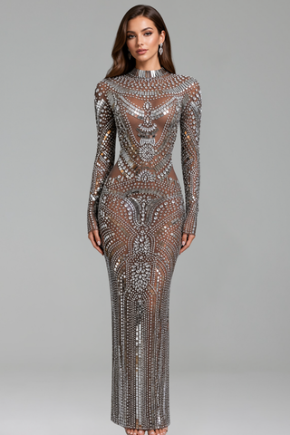 Full Crystal Gown - LAROSABRIDE