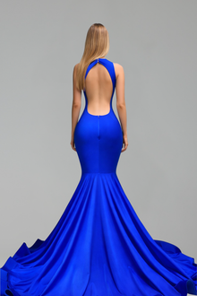 Beaded Illusion Mermaid Gown - LAROSABRIDE
